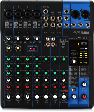 best audio mixer yamaha mg10 xu