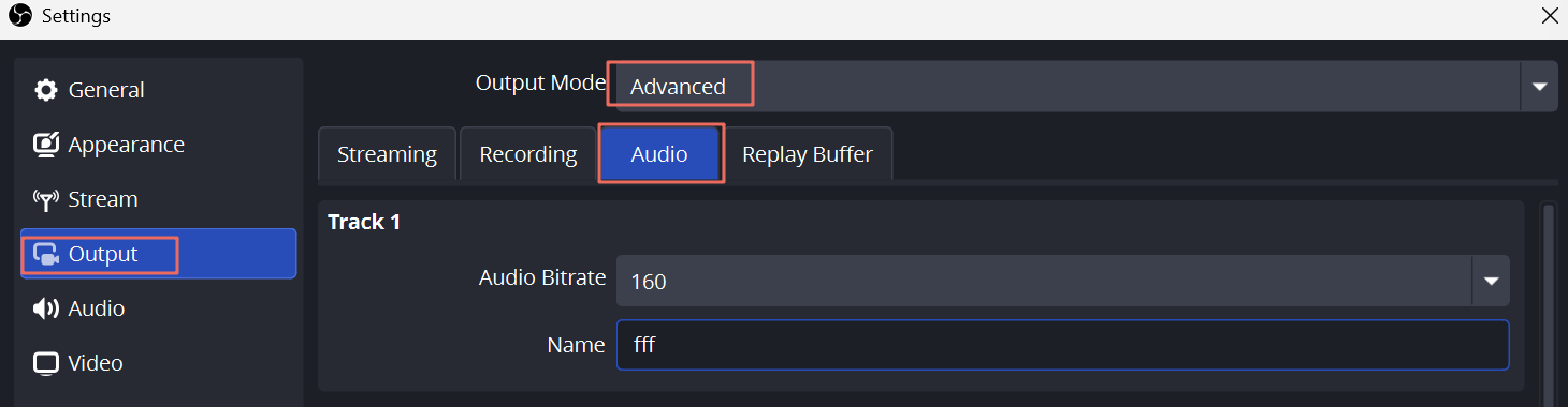 best obs settings for twitch advanced audio