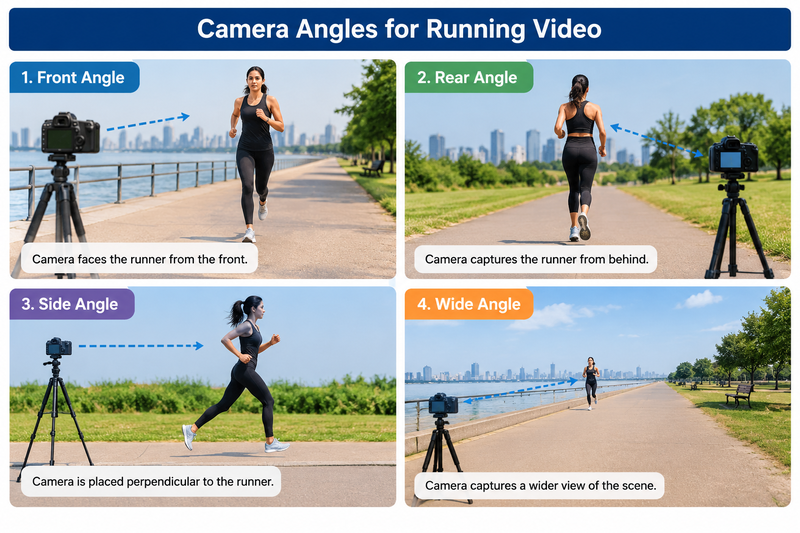 camera angles for running video