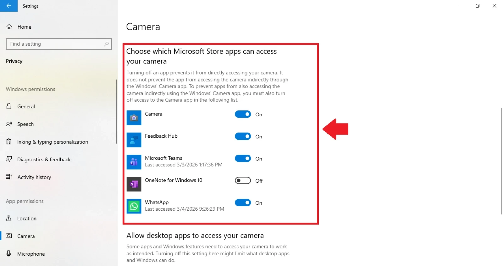 open Windows settings