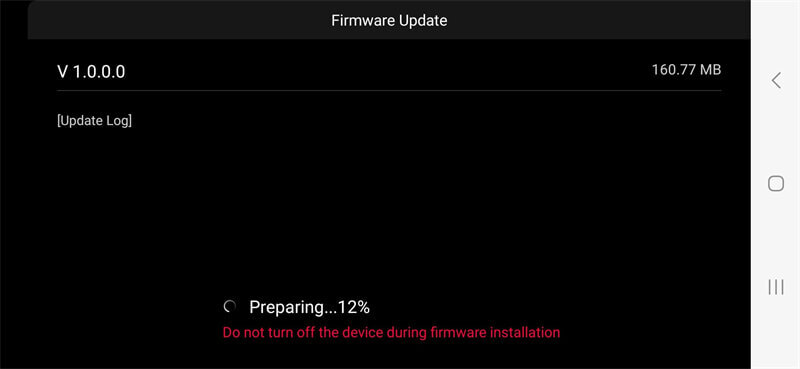 firmware update via obsbot start app step 5