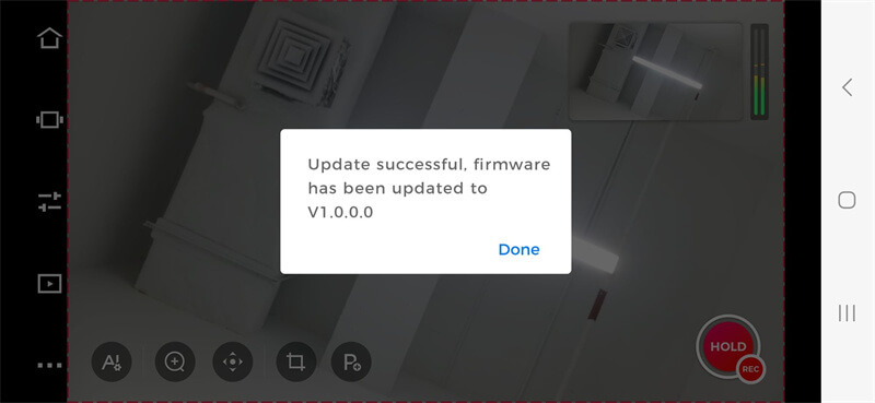 firmware update via obsbot start app step 7