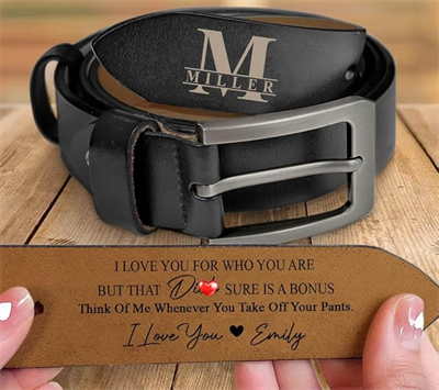 first anniversary gifts personalized leather belt