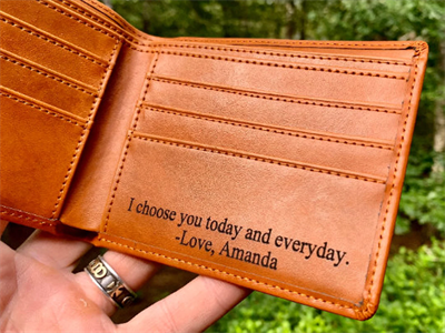 first anniversary gifts personalized wallet