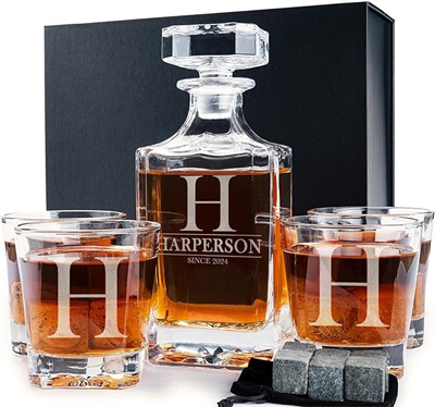 first anniversary gifts whiskey decanter set