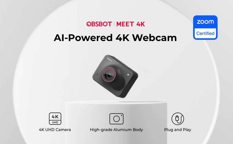 OBSBOT Meet 4K Webcam Is Now Zoom certified