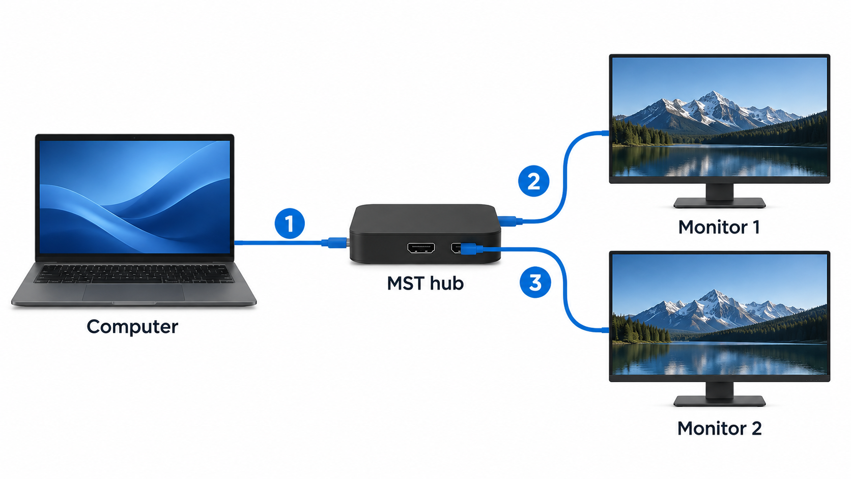 multi stream transport mst hub