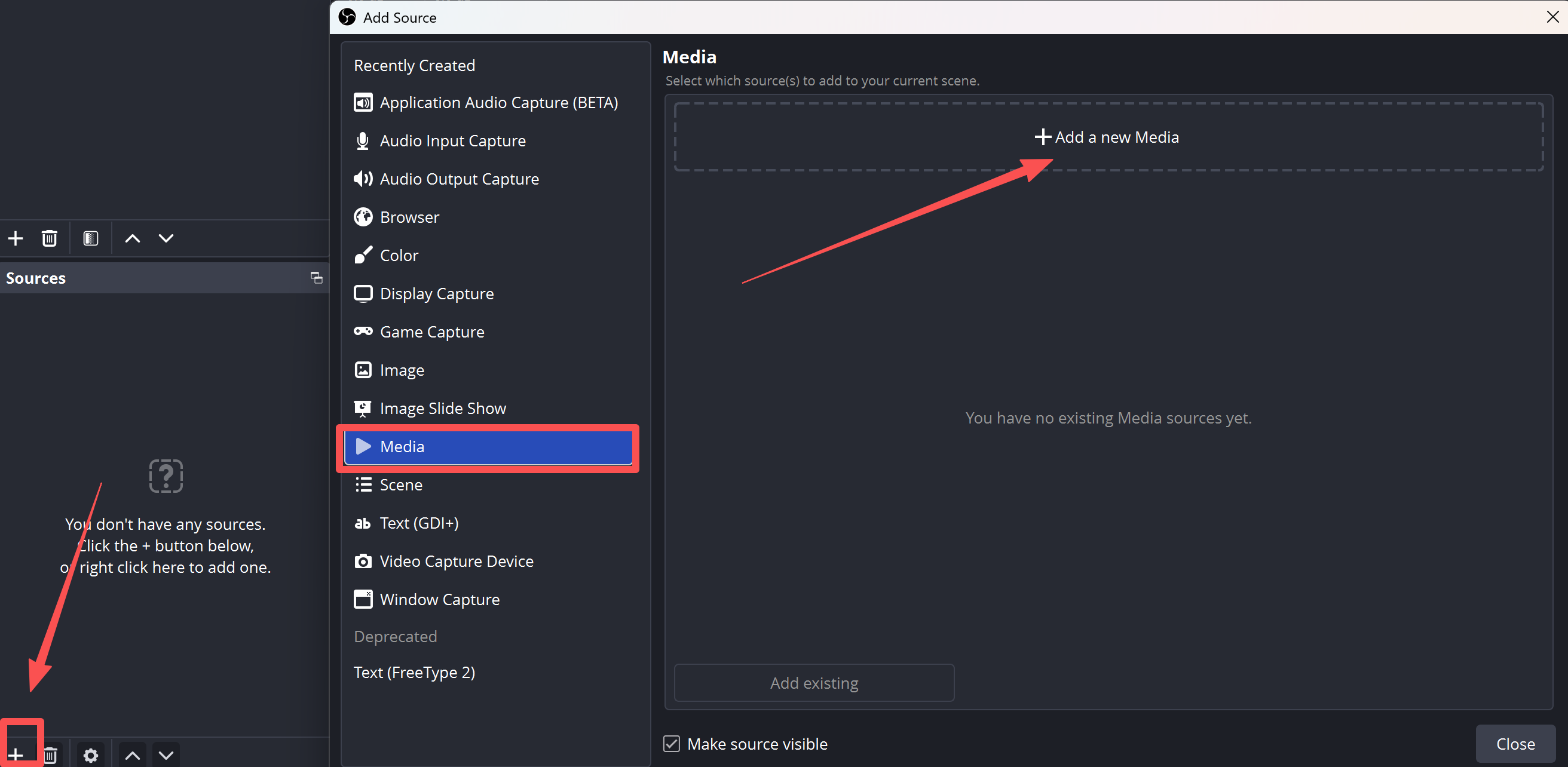 obs add media source