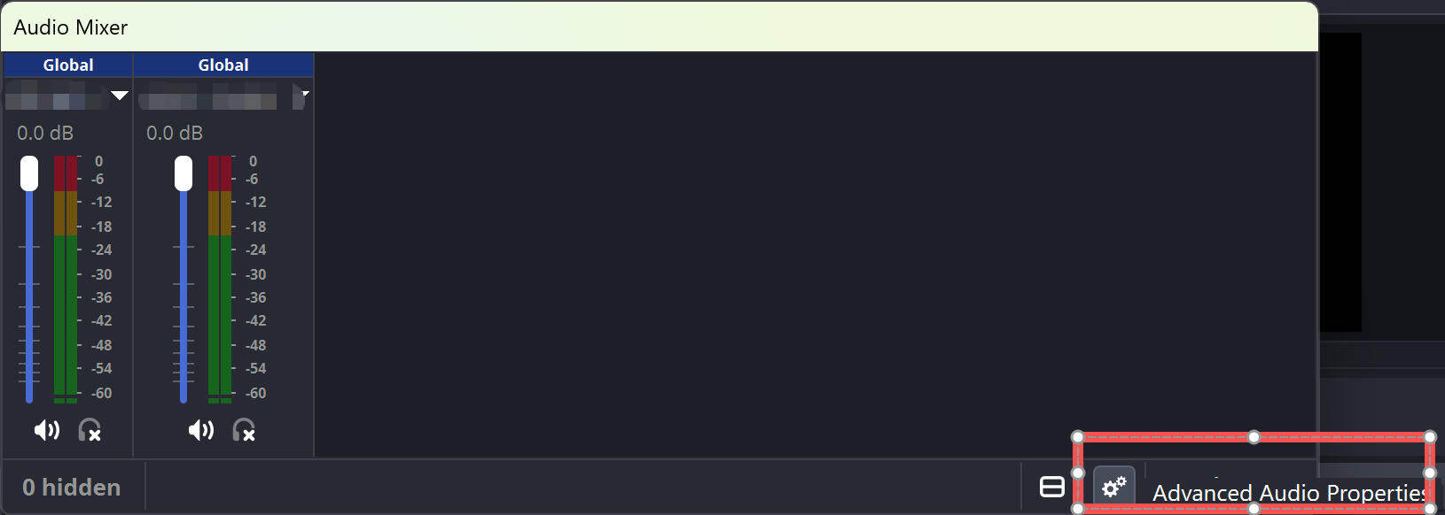 obs advanced audio properties
