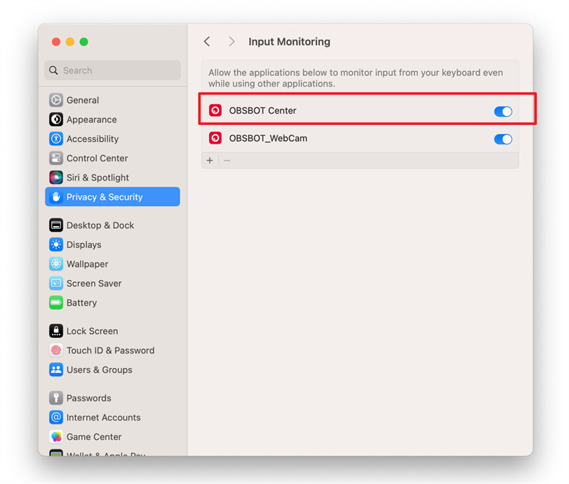 obsbot center macos permissions instructions(7)