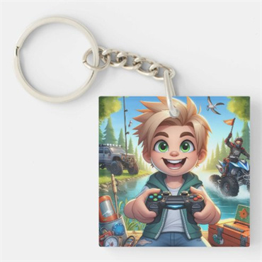 personalized gamer tag keychain