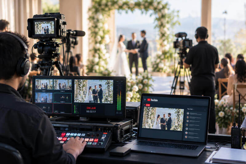 professional wedding live streaming services