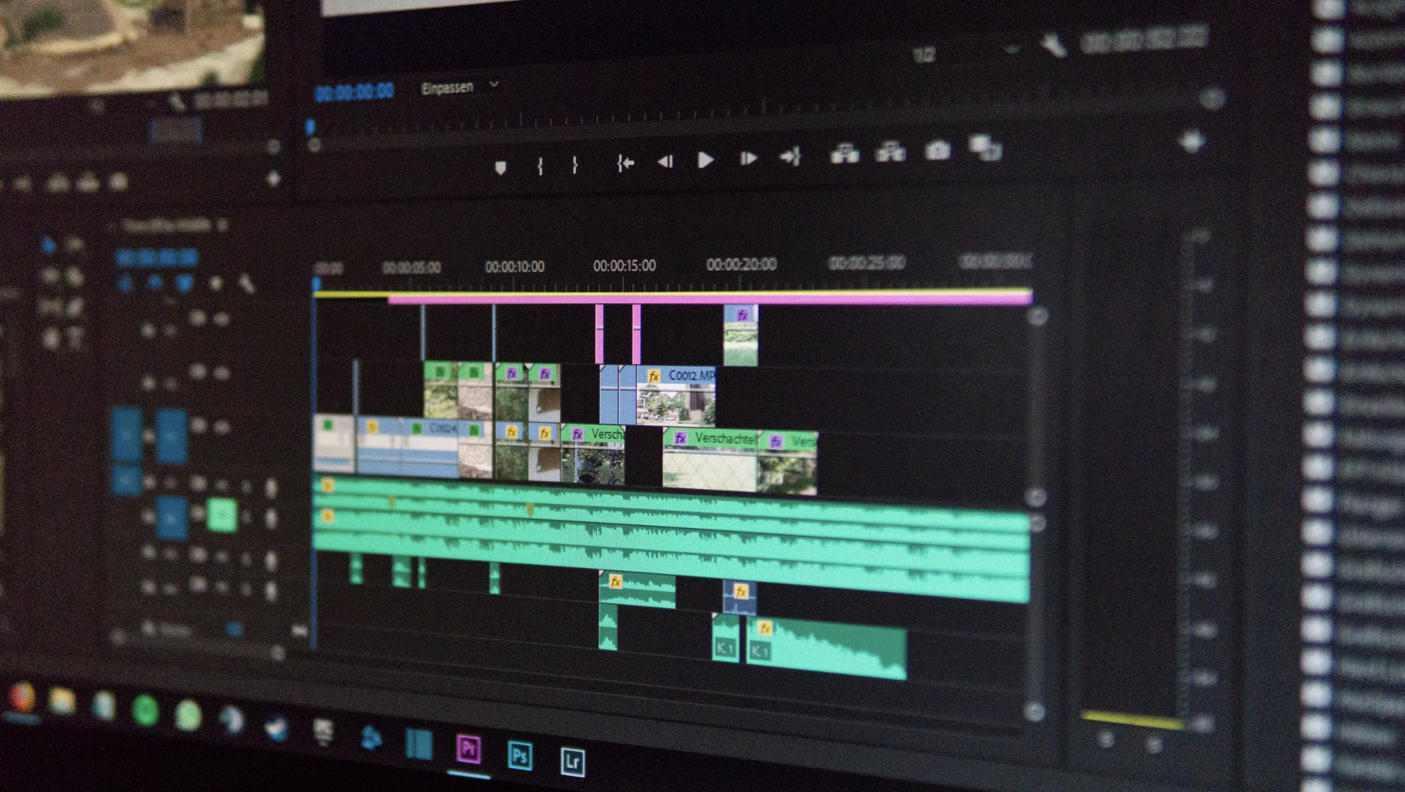 rough cut the video