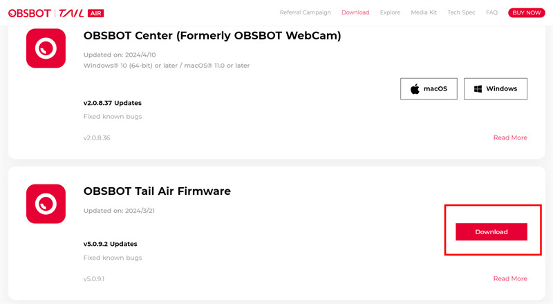 tail air firmware upgrade(10)