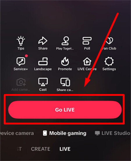 tiktok streaming key