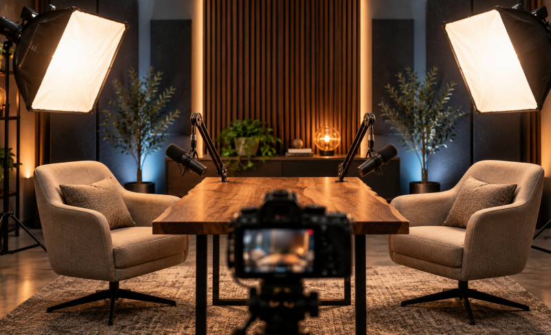 video podcast lighting cover image
