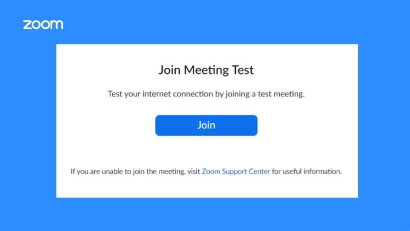 Zoom test meeting